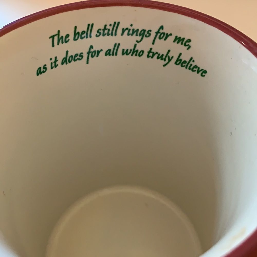 The Polar Express Christmas Believe Mug with 3D Raised Train 16 oz - Picture 6 of 8